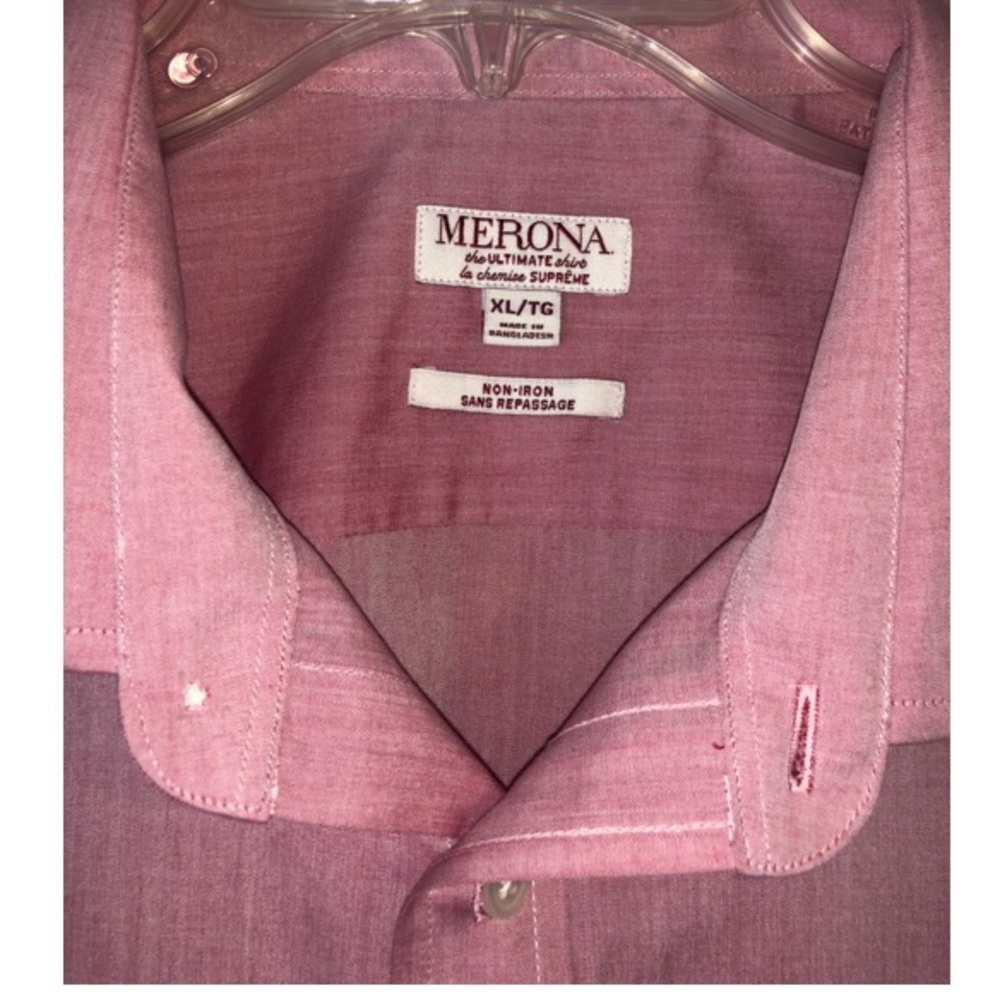 Merona Red Button Down - Picture 3 of 5